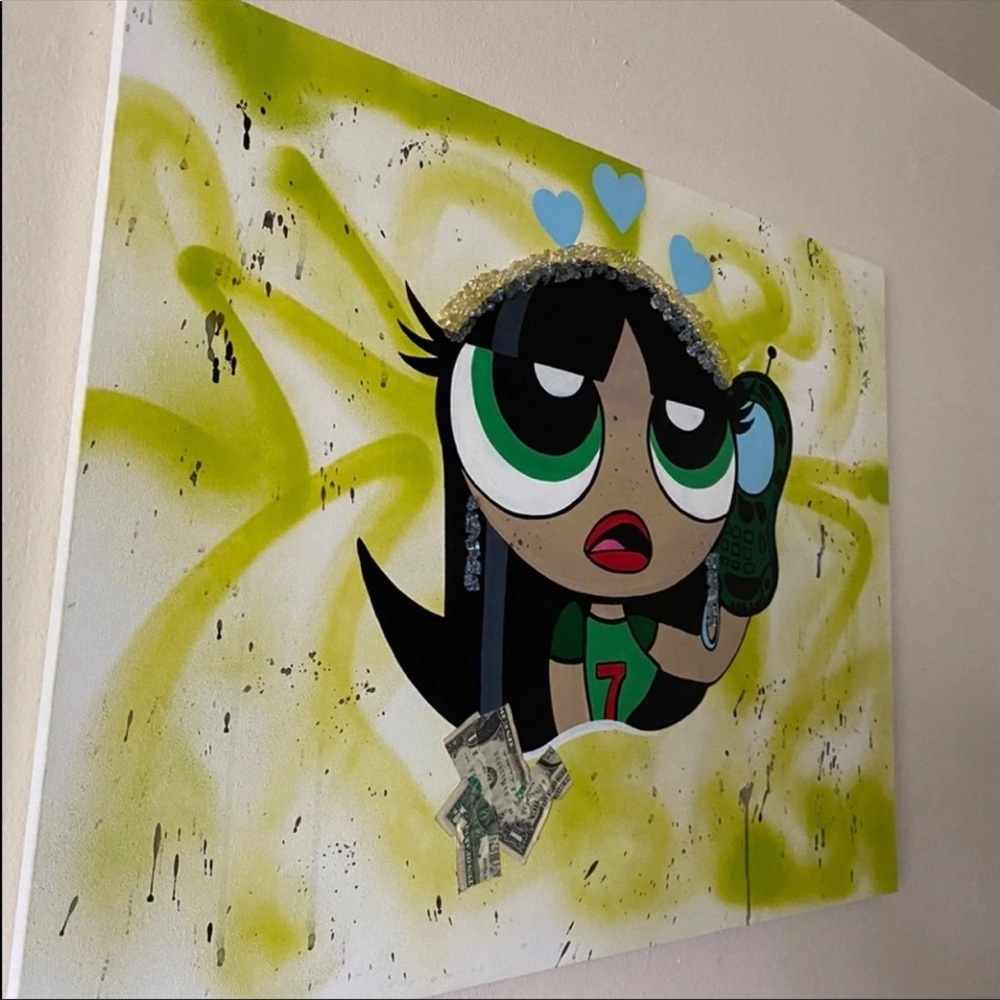 Money powerpuff canvas